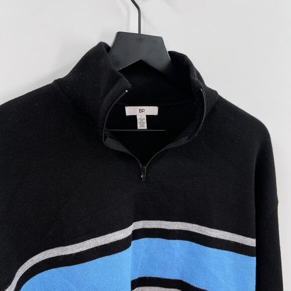 BP Black and Blue Stripe Pullover Sweater Size Small NWOT - Picture 2 of 6